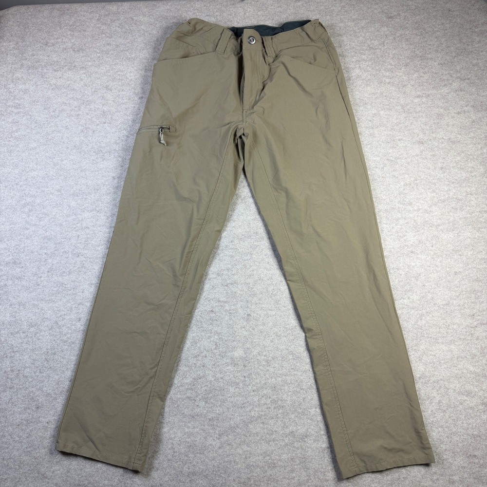 Patagonia Quandary Hiking Pants Mens 31 Khaki Tan Straight Leg Outdoor Trail